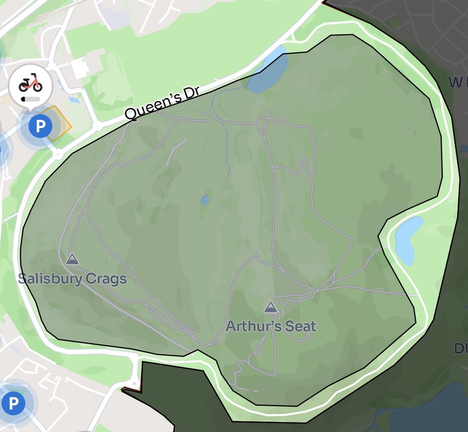 Restrictions around Arthur's Seat to allow riding a loop but not any off-roading