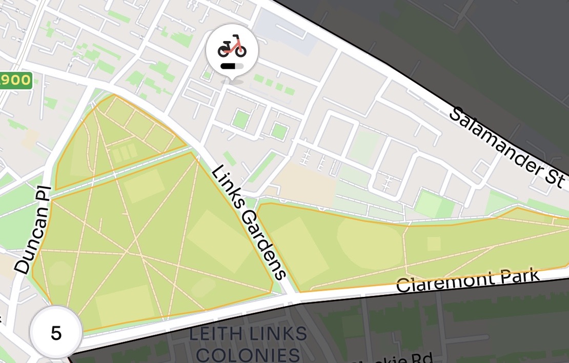 Slow zones doon Leith