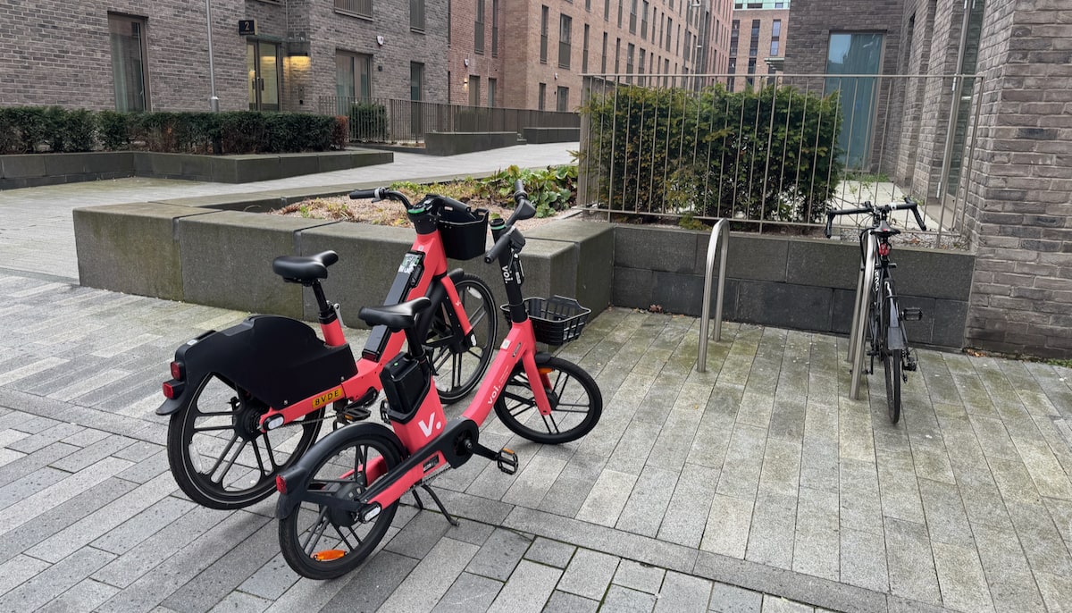 Some good Voi bike parking